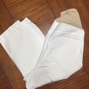 White Capris size 18 Maternity Old Navy